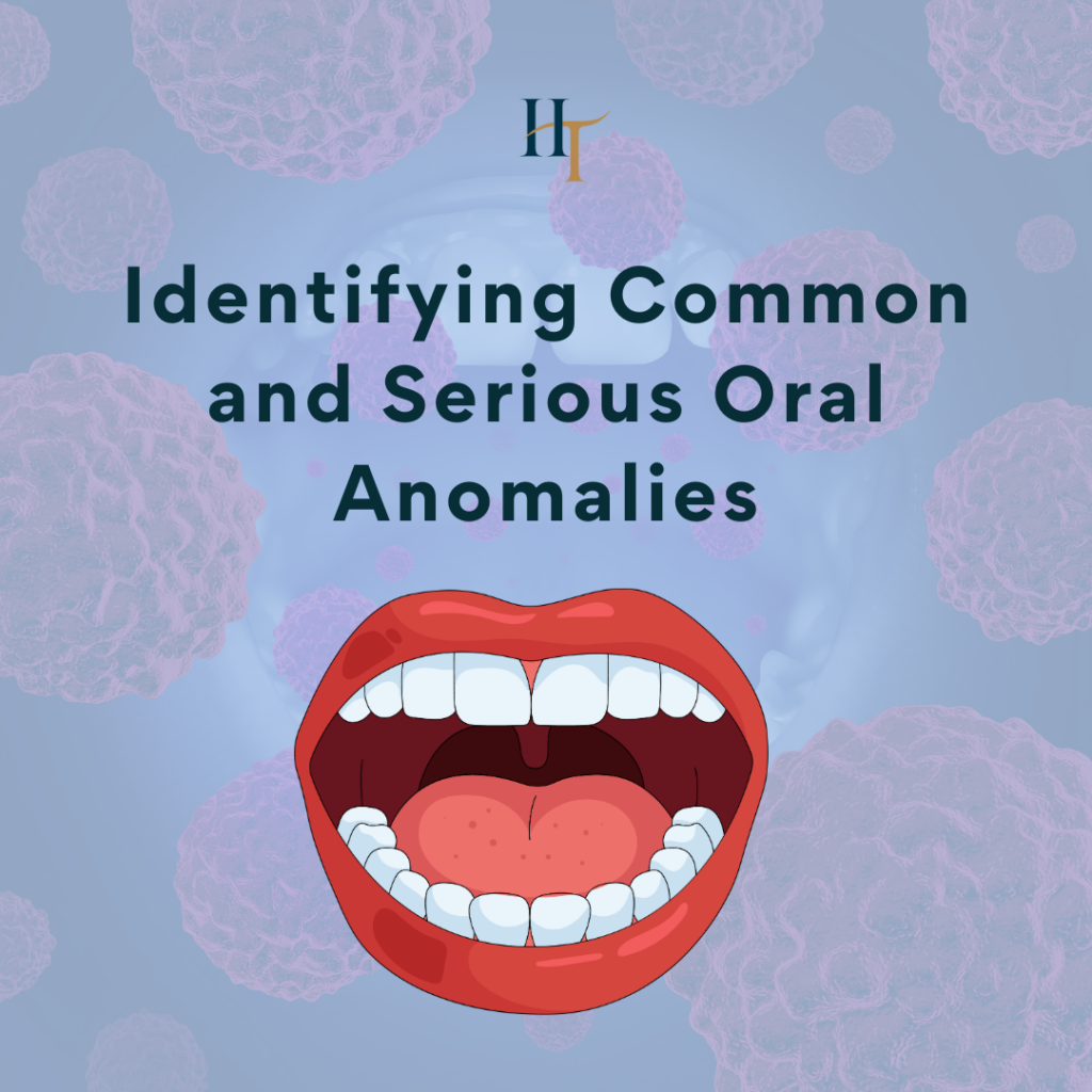 Detailed clinical view of oral soft tissues during a professional screening for spots, bumps, and lesions at Dr. Harry Tseng & Associates in Palo Alto.